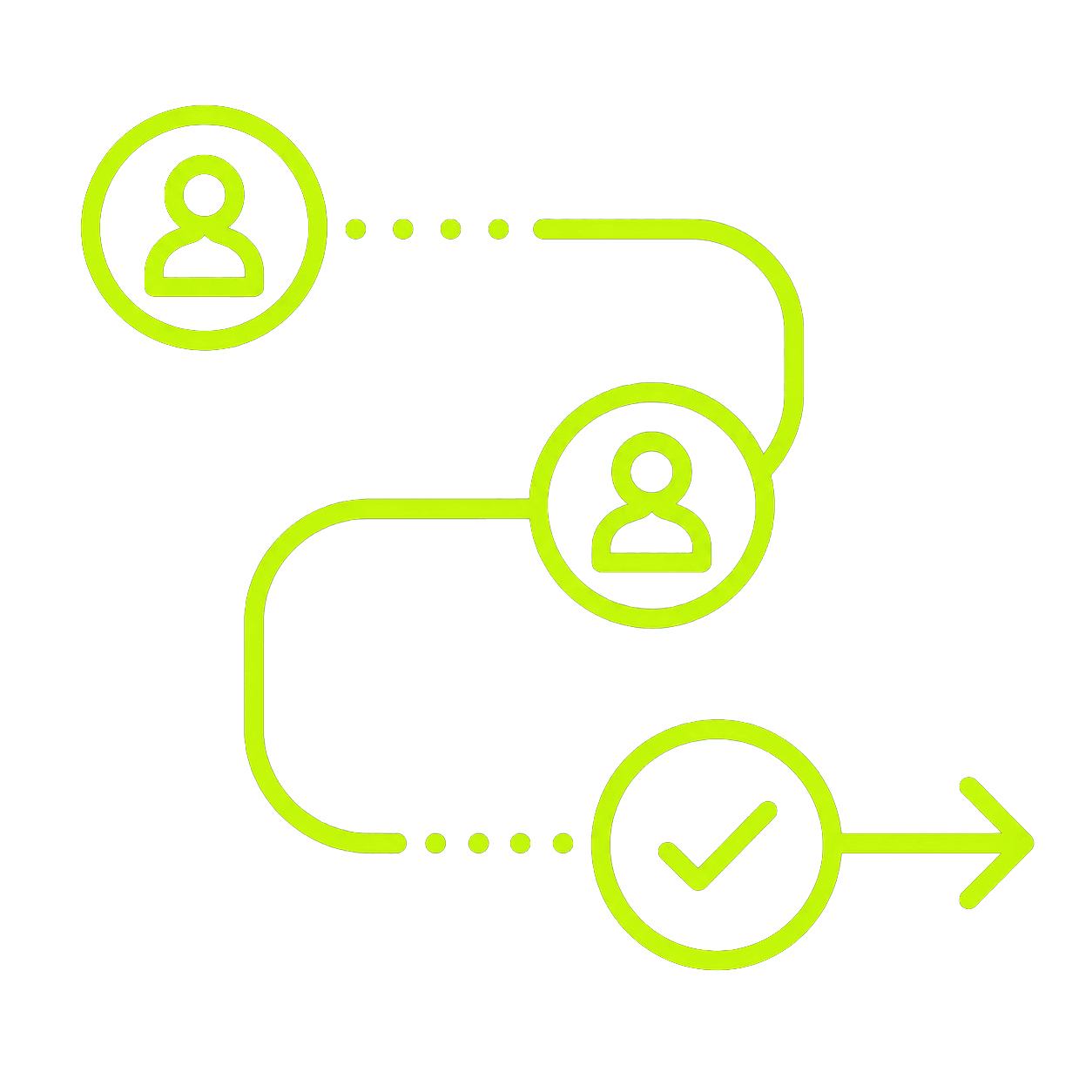 Supports delivery from recruitment to completion icon